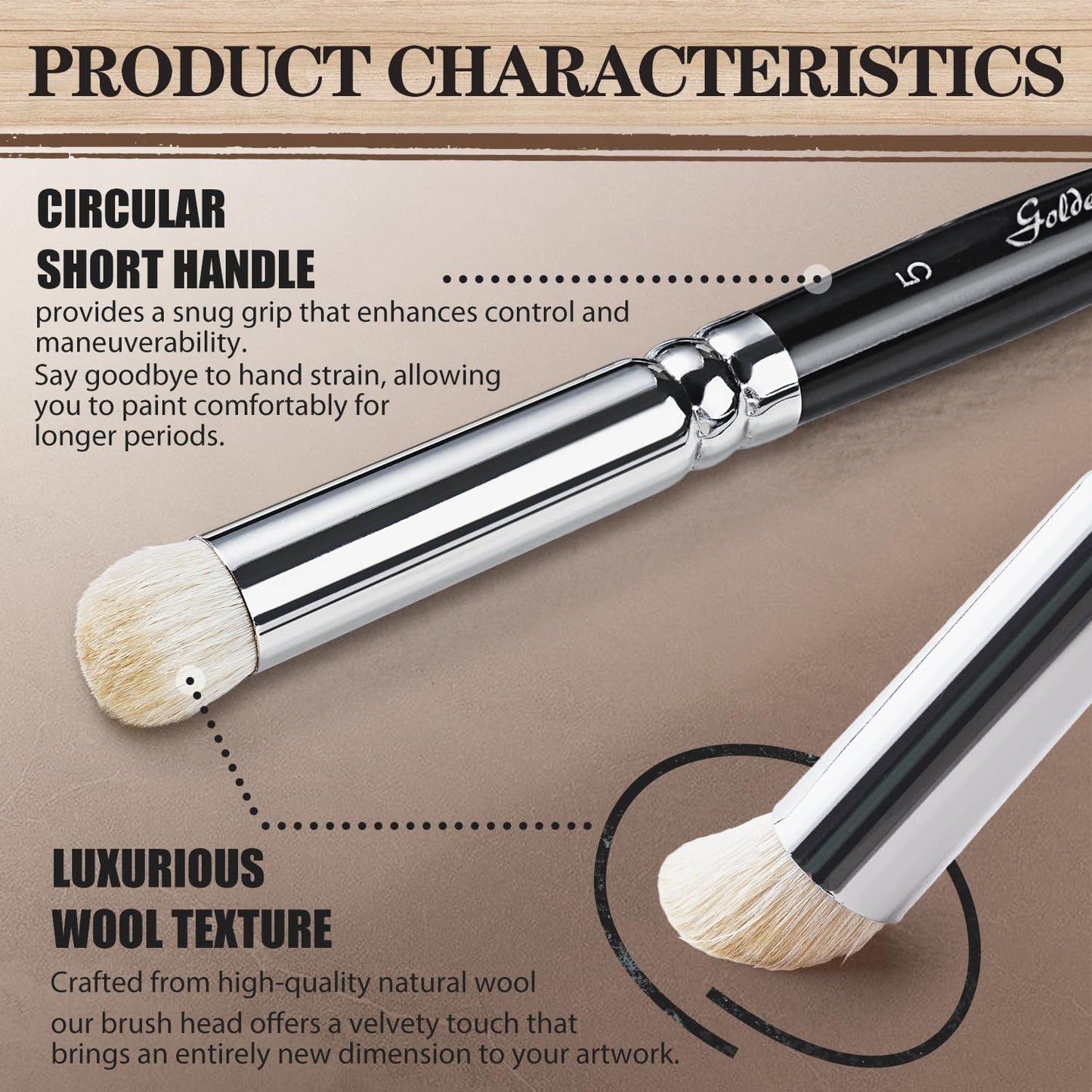 Drybrush Miniature Paint Brushes -10pcs Micro Detail Paint Brush Set, Small Fine Detail Brushes for Acrylics, Watercolors & Paint by Number, Figurine