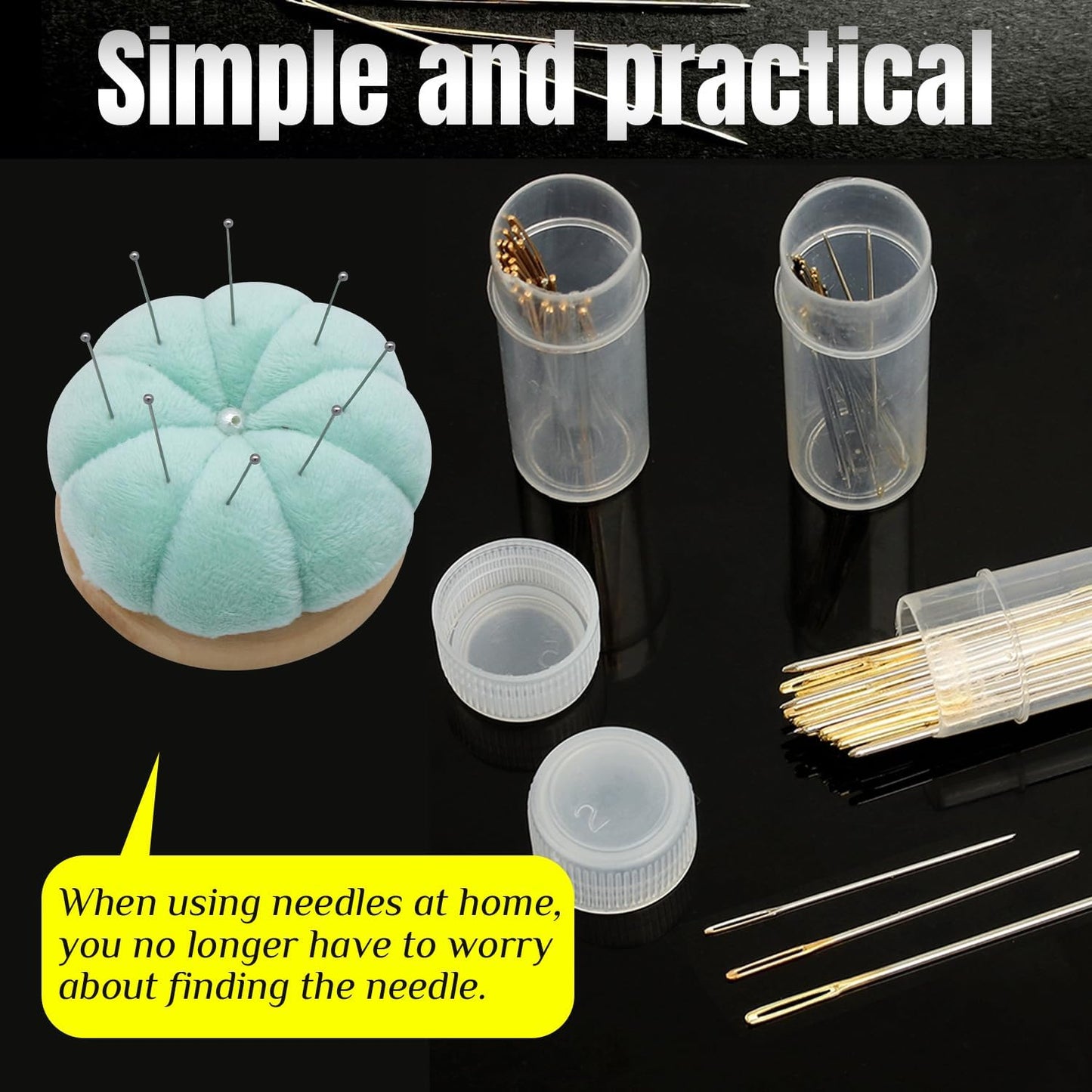 Uxney Pin Cushion,Wooden Sewing Pin Cushion Pincushion Needle Cushion for Sewing Quilting Needlework DIY Crafts(Light Green,2 PCS)