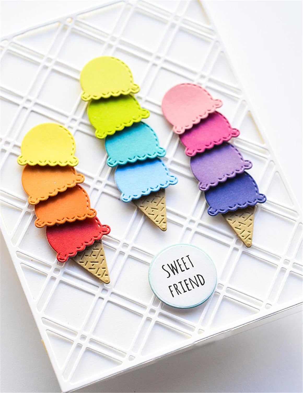 Cutting Dies Metal Stencils Scrapbooking Tools Flowers Lace Frame DIY Embossing Template for Paper Card Making Album Arts Crafts Supplies (Square Hollow background-11.1x14.3cm)