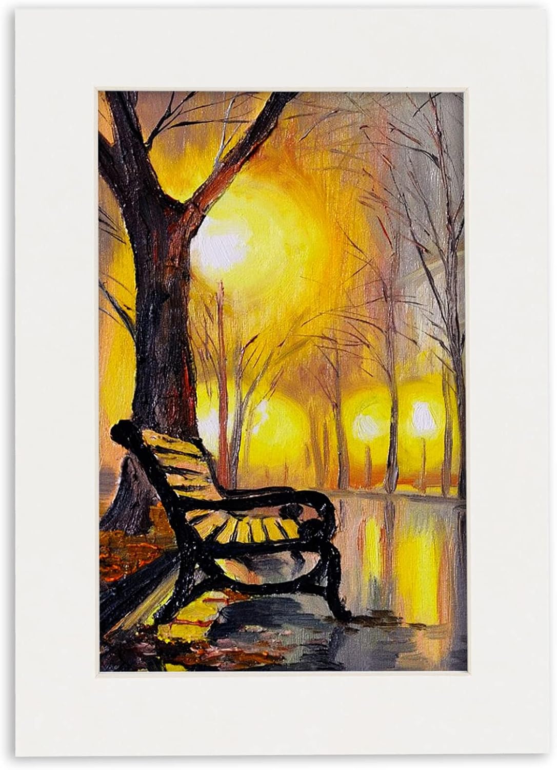 8x10 Mat Bevel Cut for 5x8 Photos - Acid Free Textured White Precut Matboard with Backing Board and Crystal Clear, Self Seal Photo Mat Bag - for Pictures, Photos, Framing - 4-ply Thickness