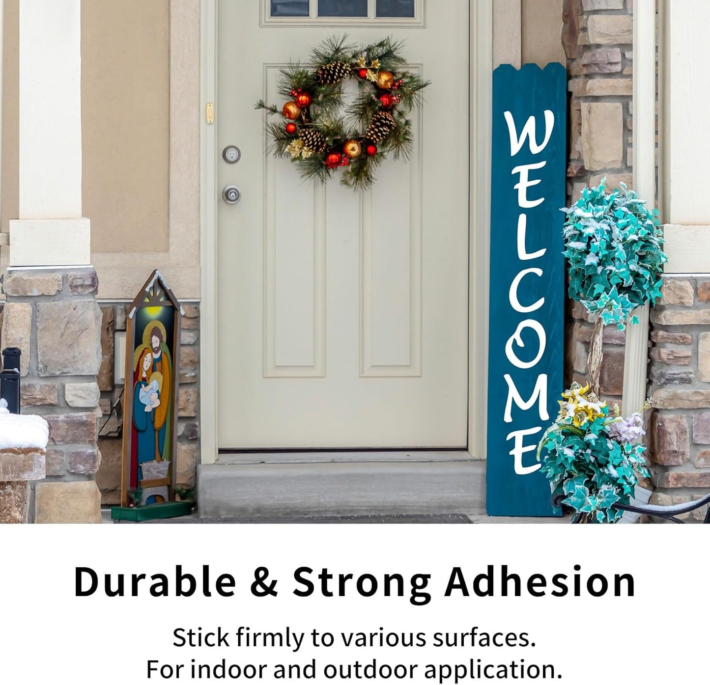 TECKWRAP Smart Permanent Vinyl, (13in x 14ft) - Adhesive Craft Vinyl - Matless Cutting & Easy to Apply for DIY Decal Projects with Maker 3 / Explore 3 Machines, Matte White