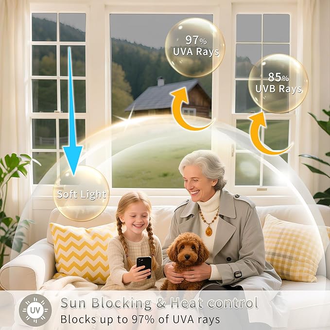Filmgoo Window Privacy Film One Way Daytime Mirror Tint Treatments UV Heat Control Vinyl Stickers Sun Block Glass Paper Door Covering Reflective (Black Silver, 11.8 Inch x 7.2 Feet)