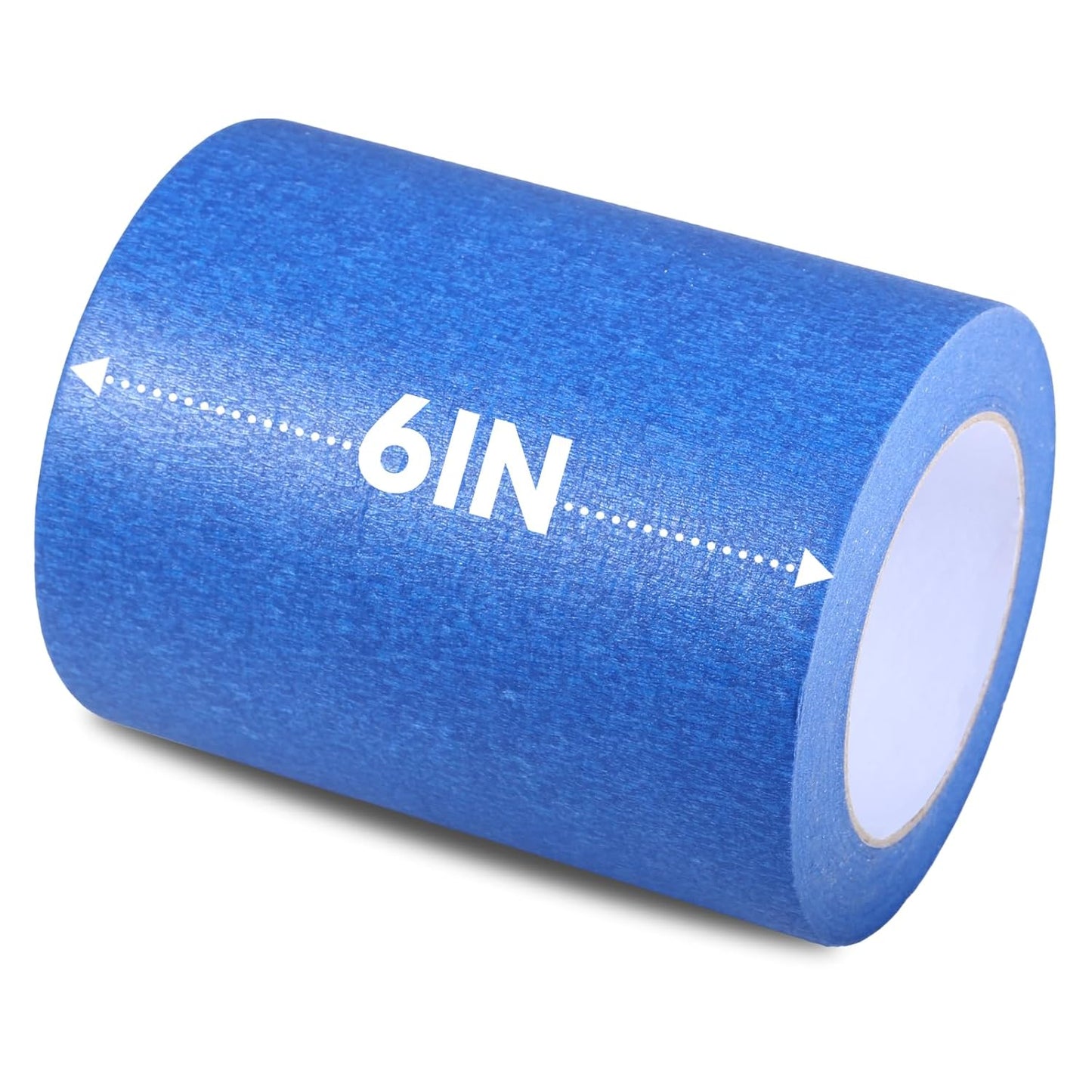 Wide Blue Painters Tape, 6 Inch x 55 Yards, Wide Masking Tape for 3D Printing, Laser Cutting, Painting, Crafting, Labeling, Packing, Office, School, Home Use, Removes Cleanly for 21 Days
