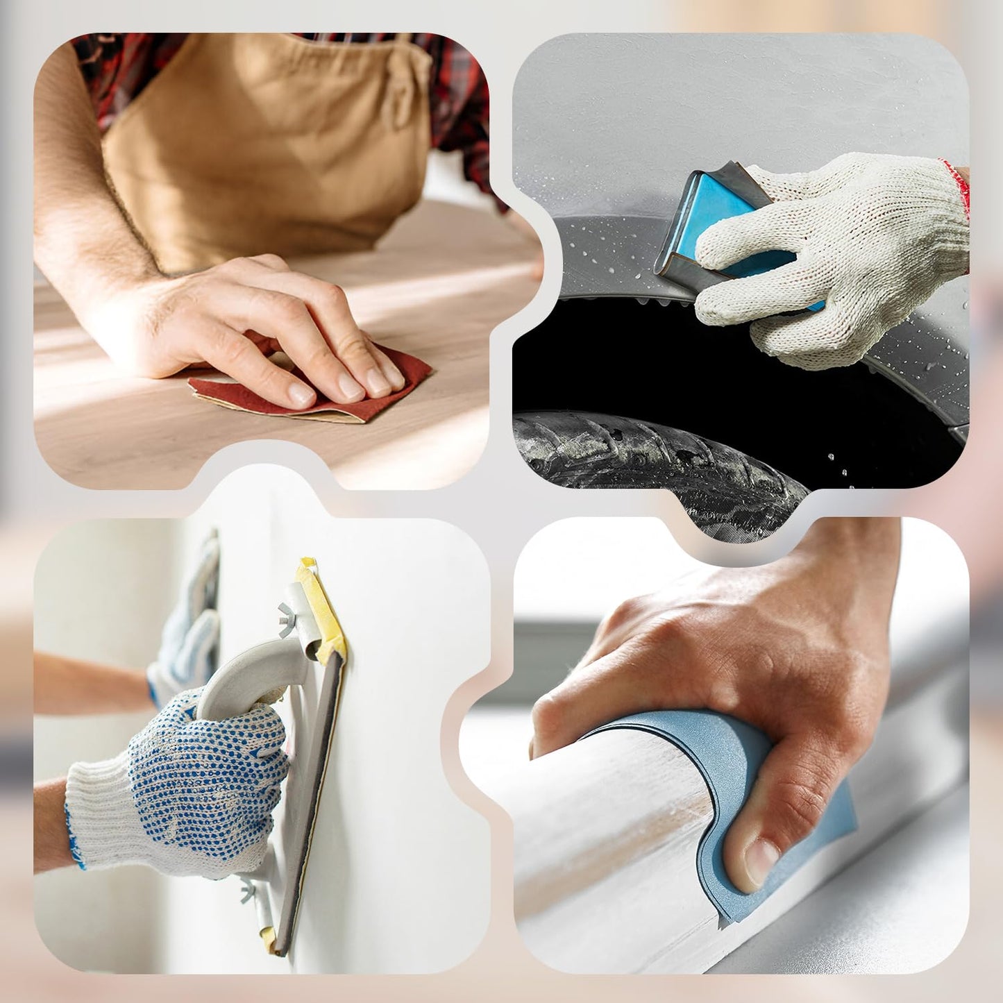 24PCS Sandpaper Assortment 12 Grits Wet Dry Sandpaper Sheets,Silicon Carbide Sanding Paper 120 to 3000 Grit Fine Sandpapers and Coarse Sand Paper for Metal, Wood Furniture and Automotive (9x3.6 Inch)