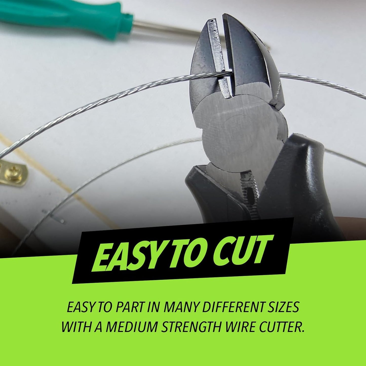Picture Hanging Wire #5 50lbs 100-Feet, Flexible Steel Wire 16 Gauge for Hang Up Frame/Painting and Mirror