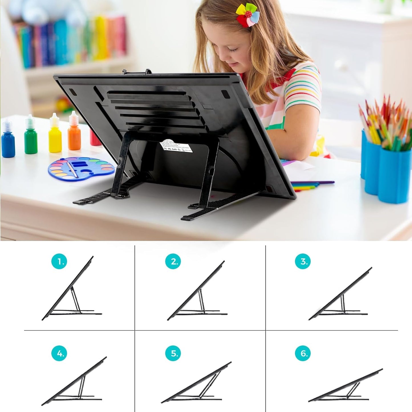 Rechargeable A3 LED Diamond Art Light Board,Tracing Light Box with Stand and Clip,3 Colors Mode Wireless Copy Pad for Diamond Painting,Weeding Vinyl,Sketching & Drawing