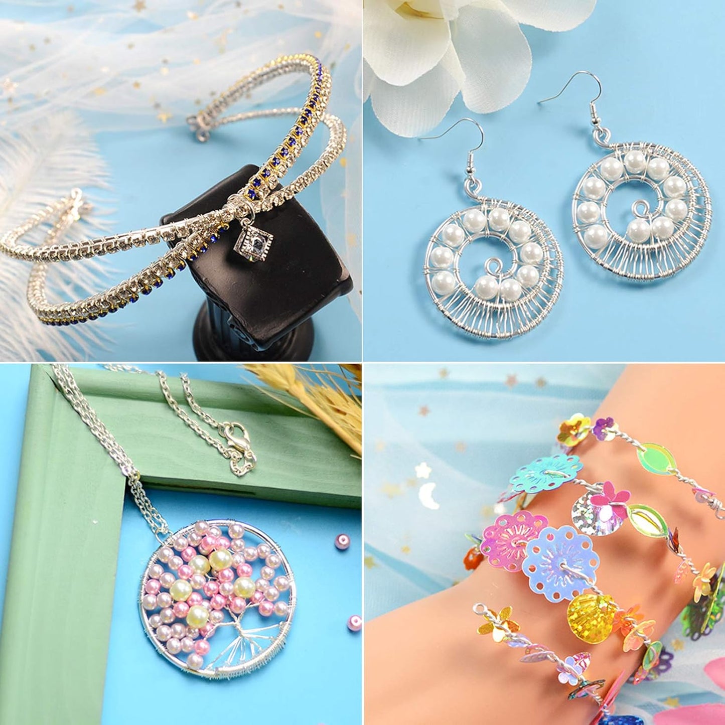 FASHEWELRY 6 Gauge Aluminum Craft Wire 52 ft Silver Metal Bendable Sculpting Wire for Jewelry Making Finding Craft DIY Skeleton 4mm