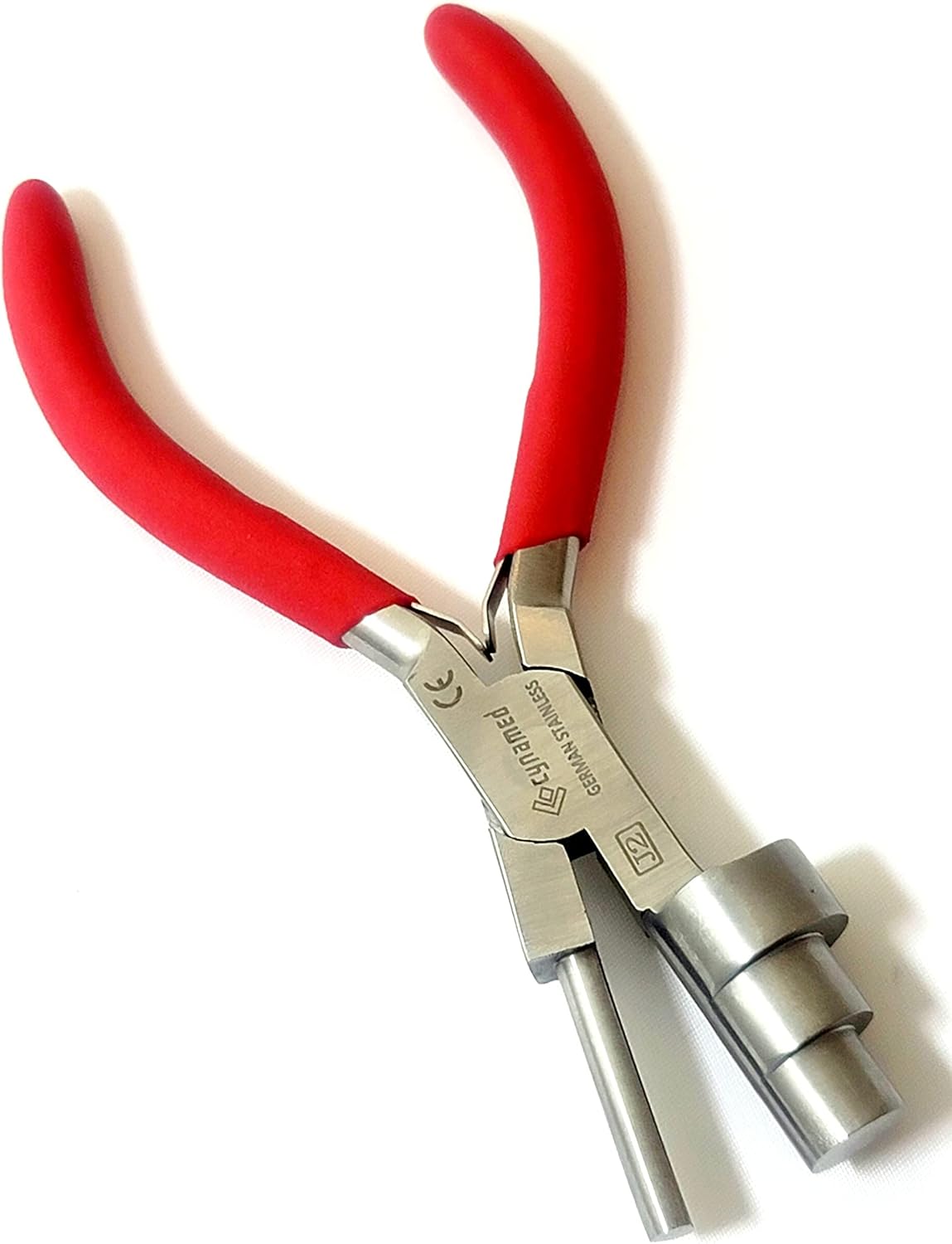 German Heavy Duty Bail Making Pliers -BIG WRAPPER LOOPING, WIRE WORKING,13MM, 16MM, 20MM LOOP, WIRE WRAPPING JEWELRY-WITH NON-SLIP COMFORT GRIP HANDLE