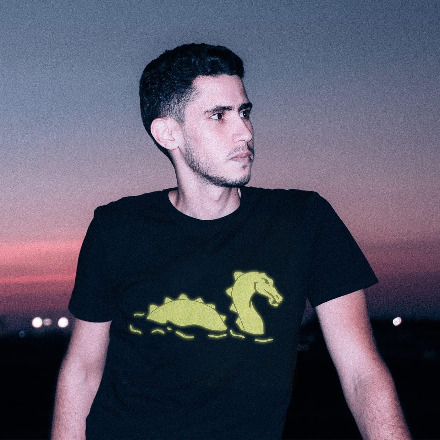 guangyintong Glow Glitter Light Yellow Heat Transfer Vinyl HTV Rolls, 12" x 8ft Iron on Vinyl for T-Shirts, Glitter HTV Vinyl for All Cutter Machines Easy to Cut & Weed for DIY Design