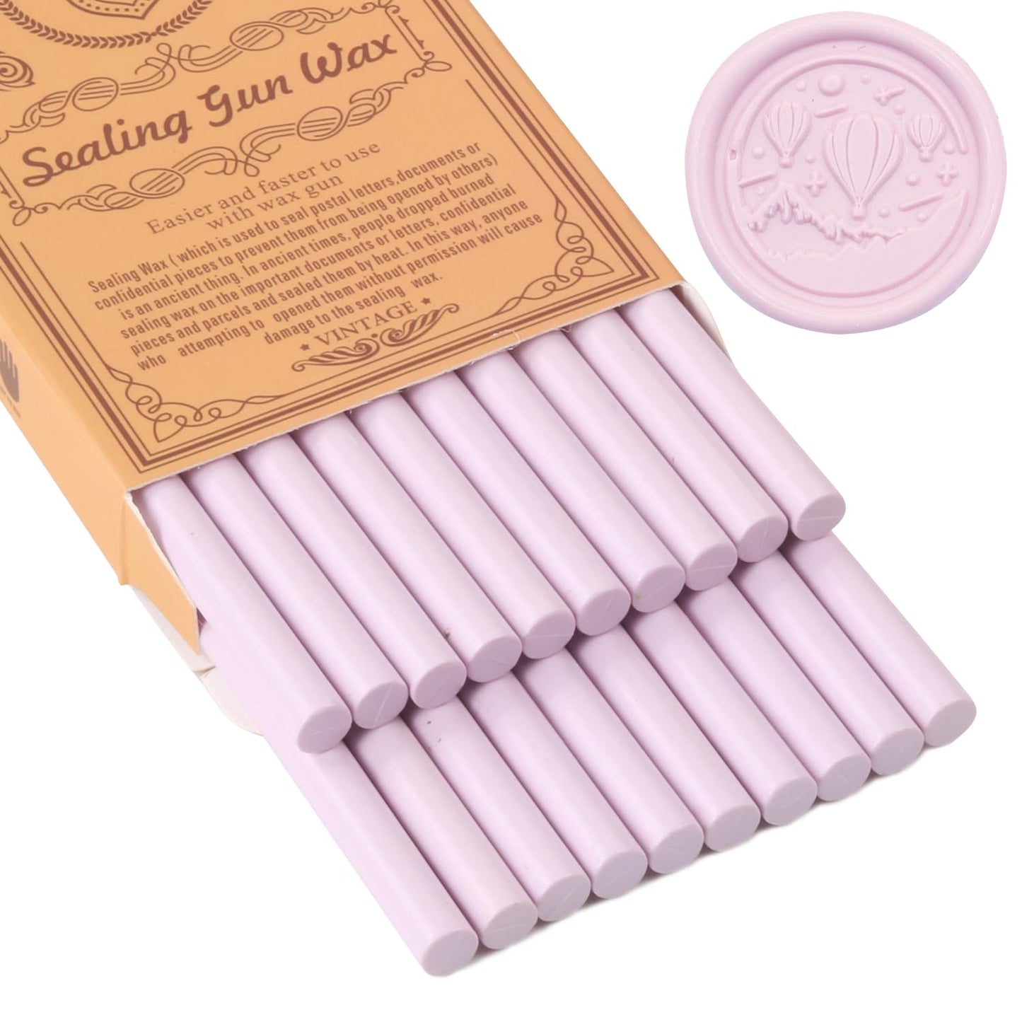 Pink Sealing Wax Sticks, WASOHLING 20Pcs Glue Gun Wax Seal Sticks for Wax Seal Stamp, Pink Wax Seals for Christmas Wedding Invitation Envelope Letter Seals, Craft Adhesive (Mini Size)