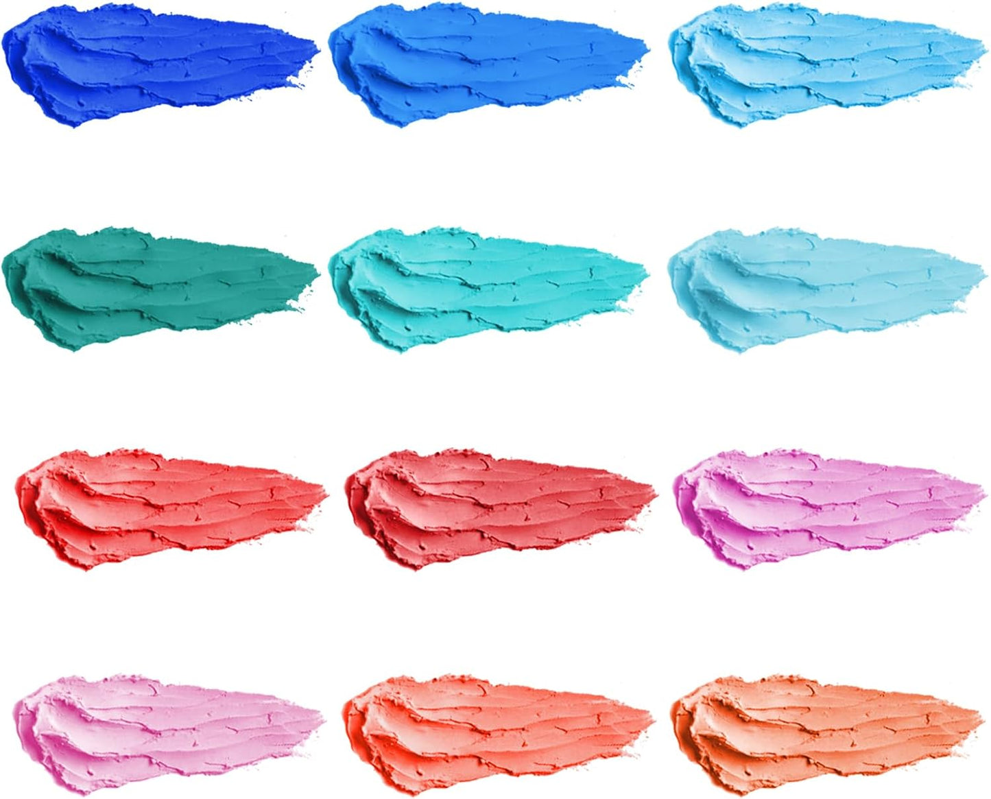 qianshan Soft Oil Pastels Set of 12 Colors,Non Toxic,Soft Texture Vibrant and Creamy Oil Crayons Pastels Art Supplies For Professional Artists Beginners Drawing.Blue&Red