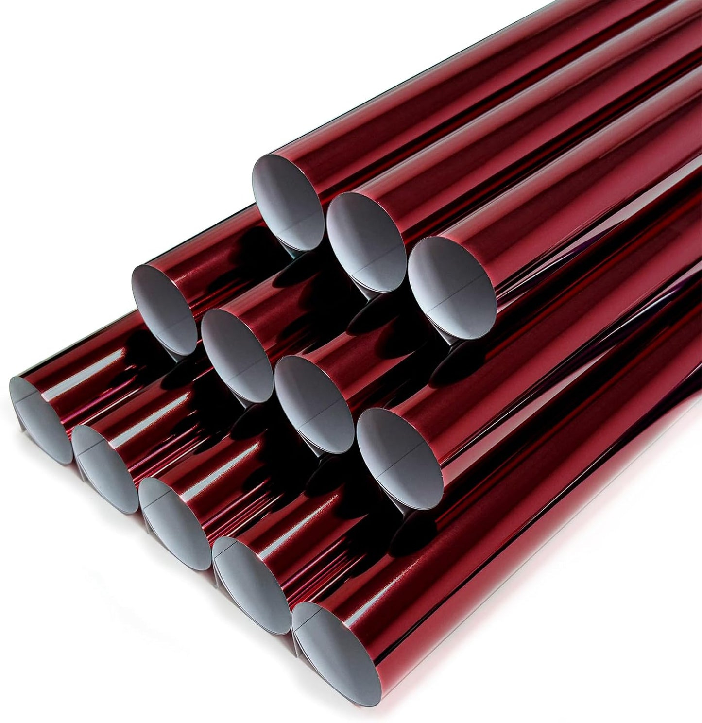 Sheet Metallic Foil Heat Transfer Vinyl Wine red, 12*10*12PCS Bundle Chrome HTV Pack inVibrant Colors for Stunning T-Shirt Designs! Perfect for DIY heat transfer vinyl (Wine red, 12*10*10PCS)