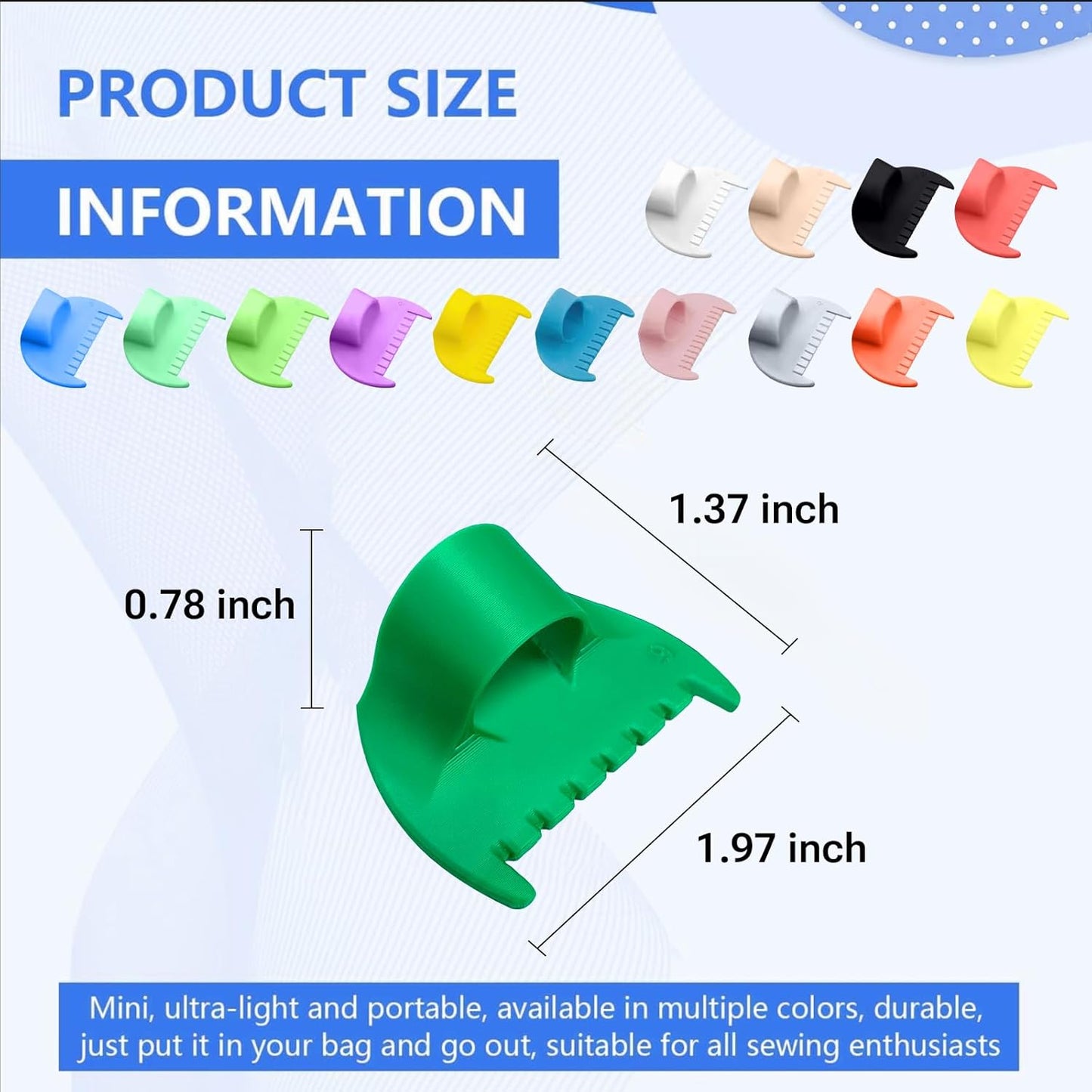 5mm Seam Guide for Hand Sewing Edge Lockranding Tool 5 PCS Set for Leather/Fabric/Craft Sew, Purple