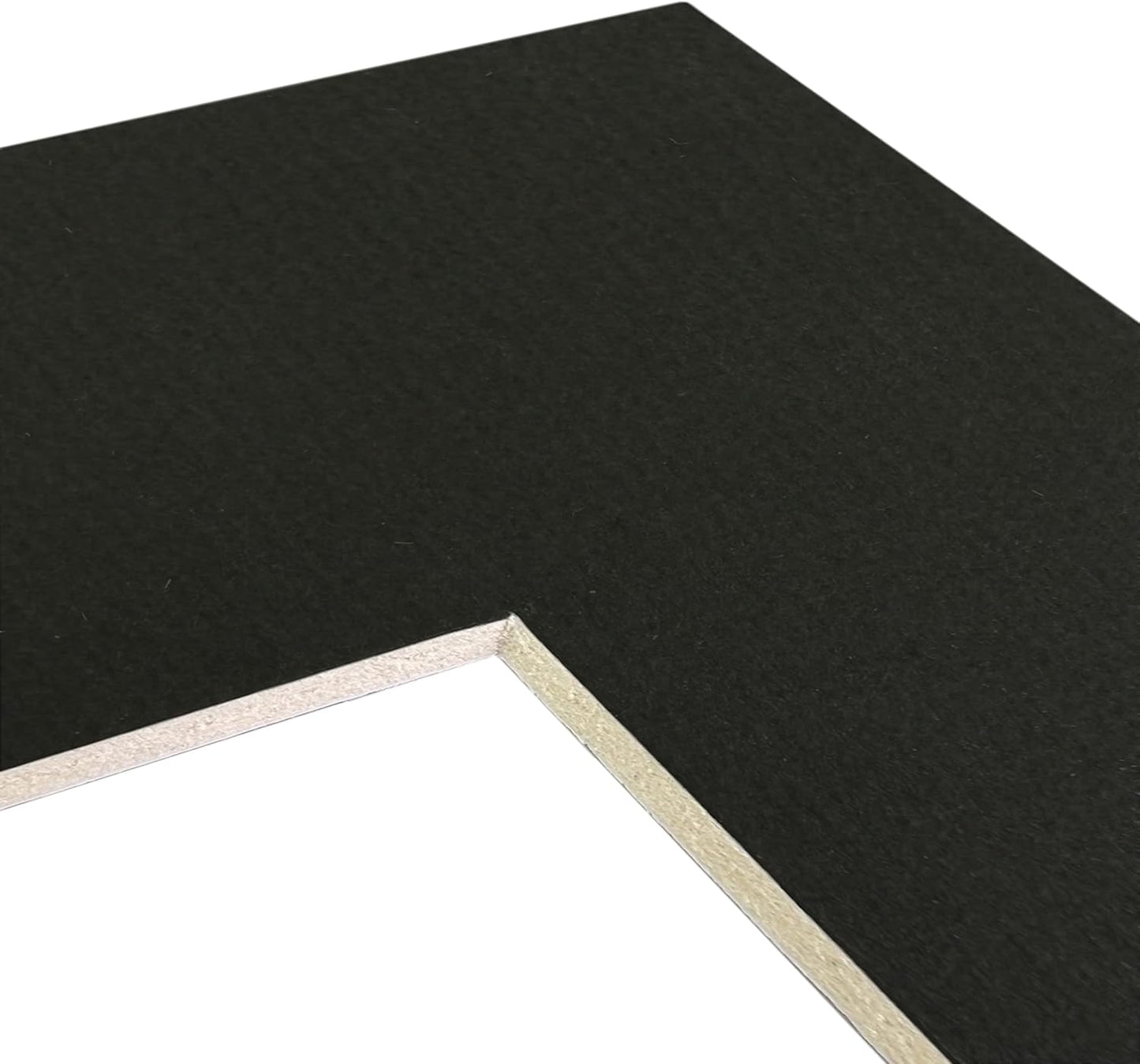 Craig Frames B404 Pre-Cut Mat Board for 4x6 Print, 8x10, Textured Black