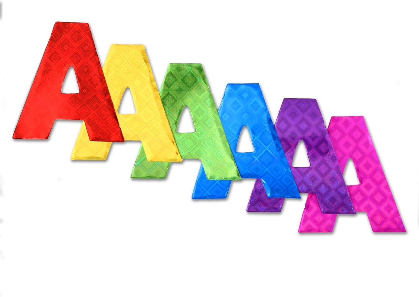 ArtSkills Poster Letters 2.5” Paper Letters for Poster Board Projects, Classroom Bulletin Boards, Sign Making Supplies, Holographic, 228 Pieces