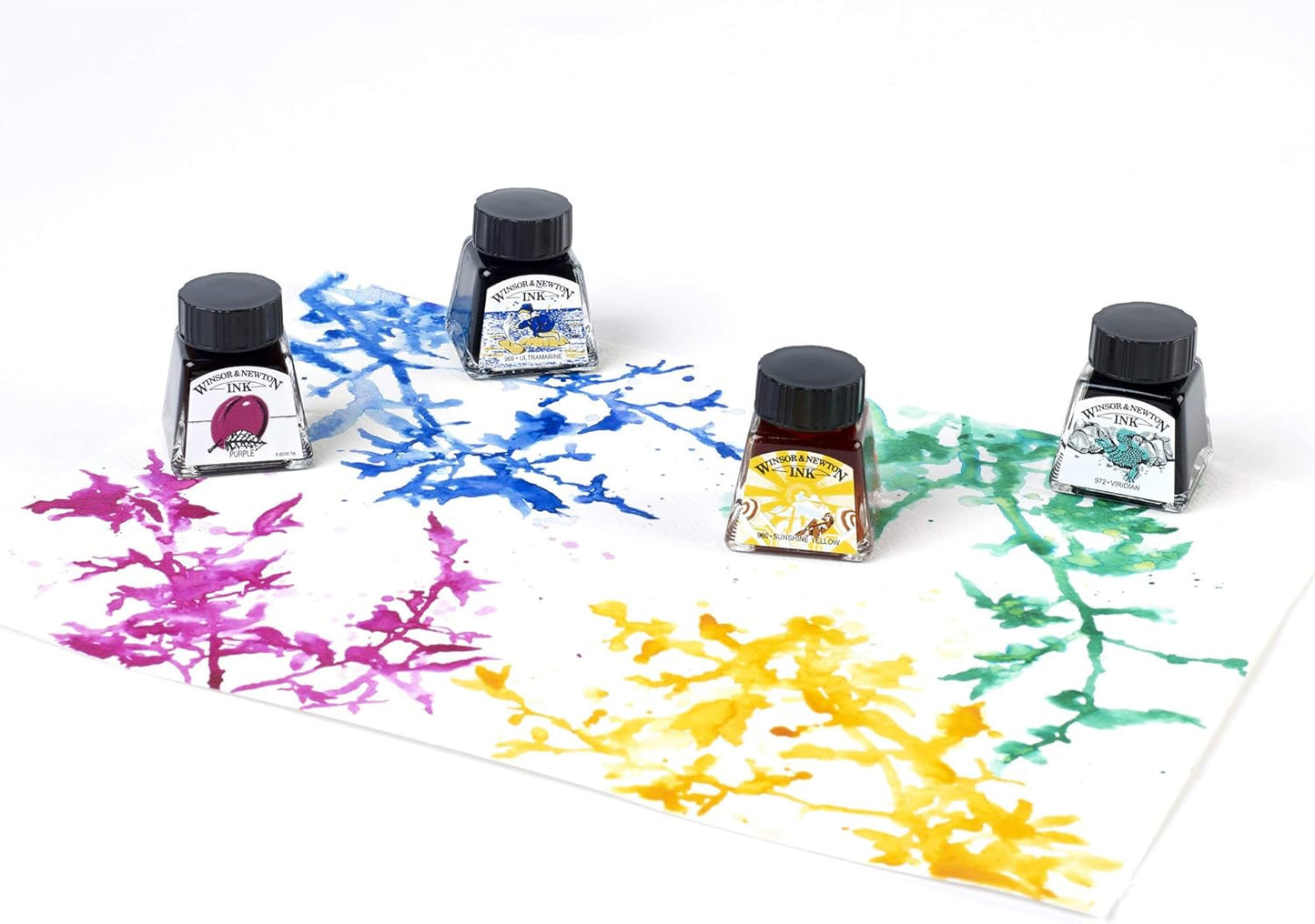 Winsor & Newton Drawing Ink, 14ml Bottle, Cobalt