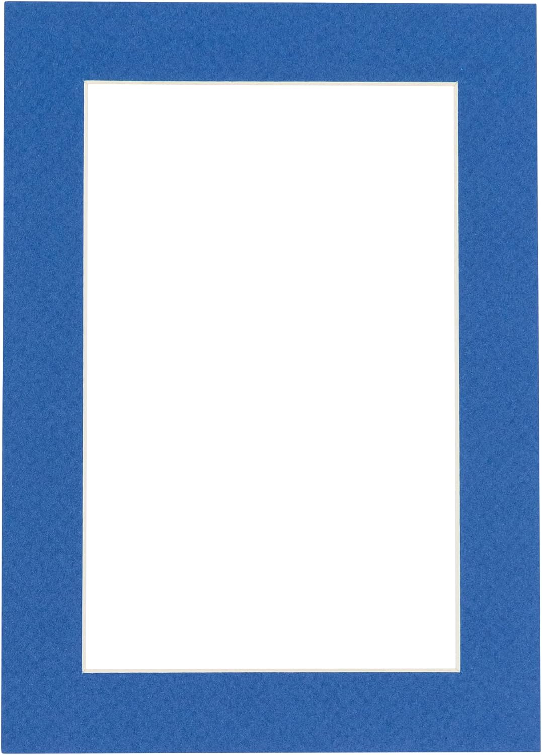 8.5x11 Mat Bevel Cut for 7x9 Photos - Acid Free Royal Blue Precut Matboard - For Pictures, Photos, Framing - 4-ply Thickness