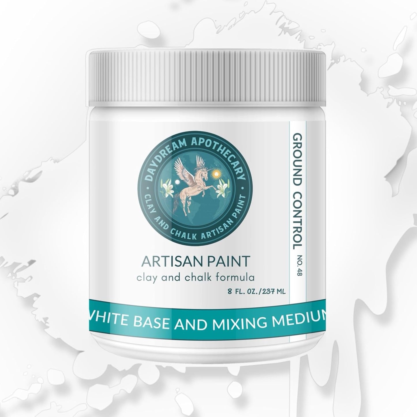 Daydream Apothecary Premium Chalk Style Paint for Furniture, Home Décor, Wood, DIY Interior Projects, Quick Dry, No Prep or Prime Needed, Matte White - 8oz