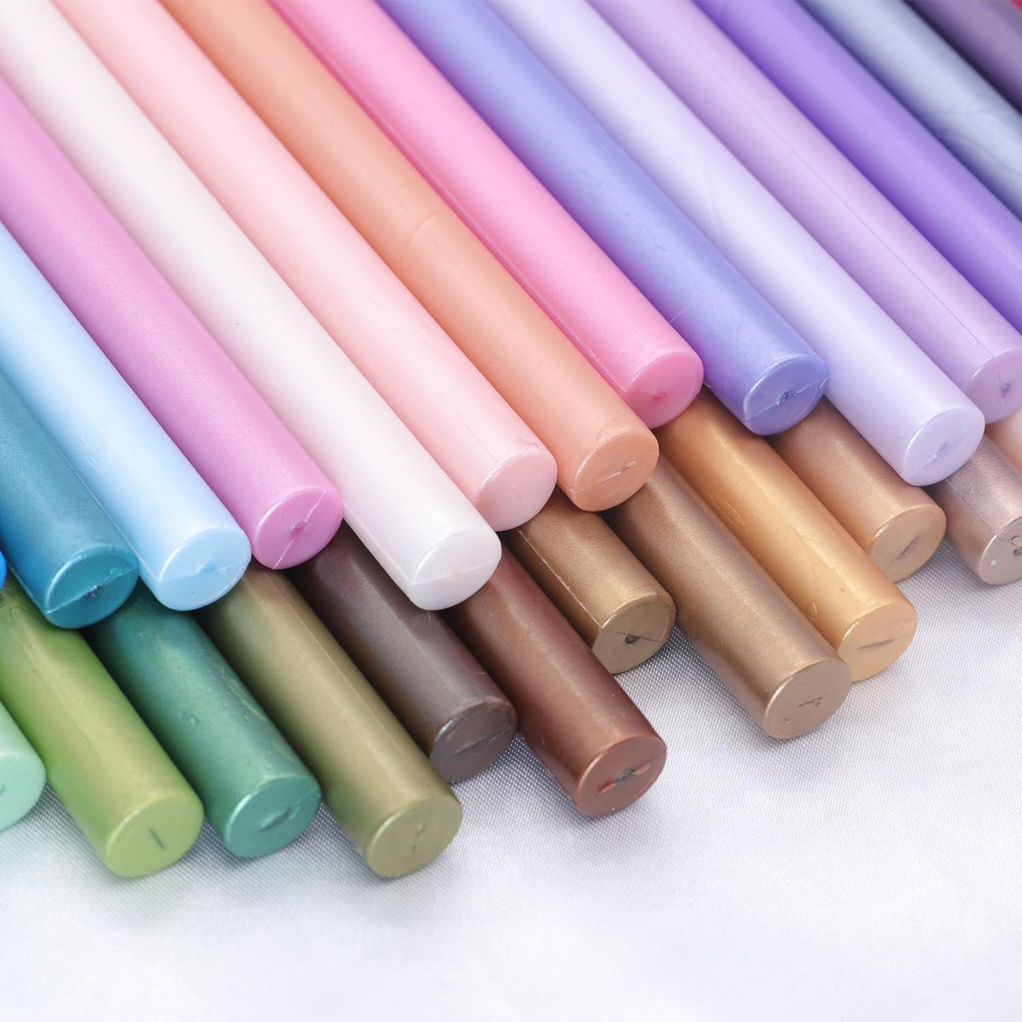 Pale Blue Wax Seal Sticks, 30pcs Sealing Wax Sticks, HOSEALING Glue Gun Sticks for Wax Seal Stamp, Premium for Wedding Invitations, Letter, Envelope (Mini Size)
