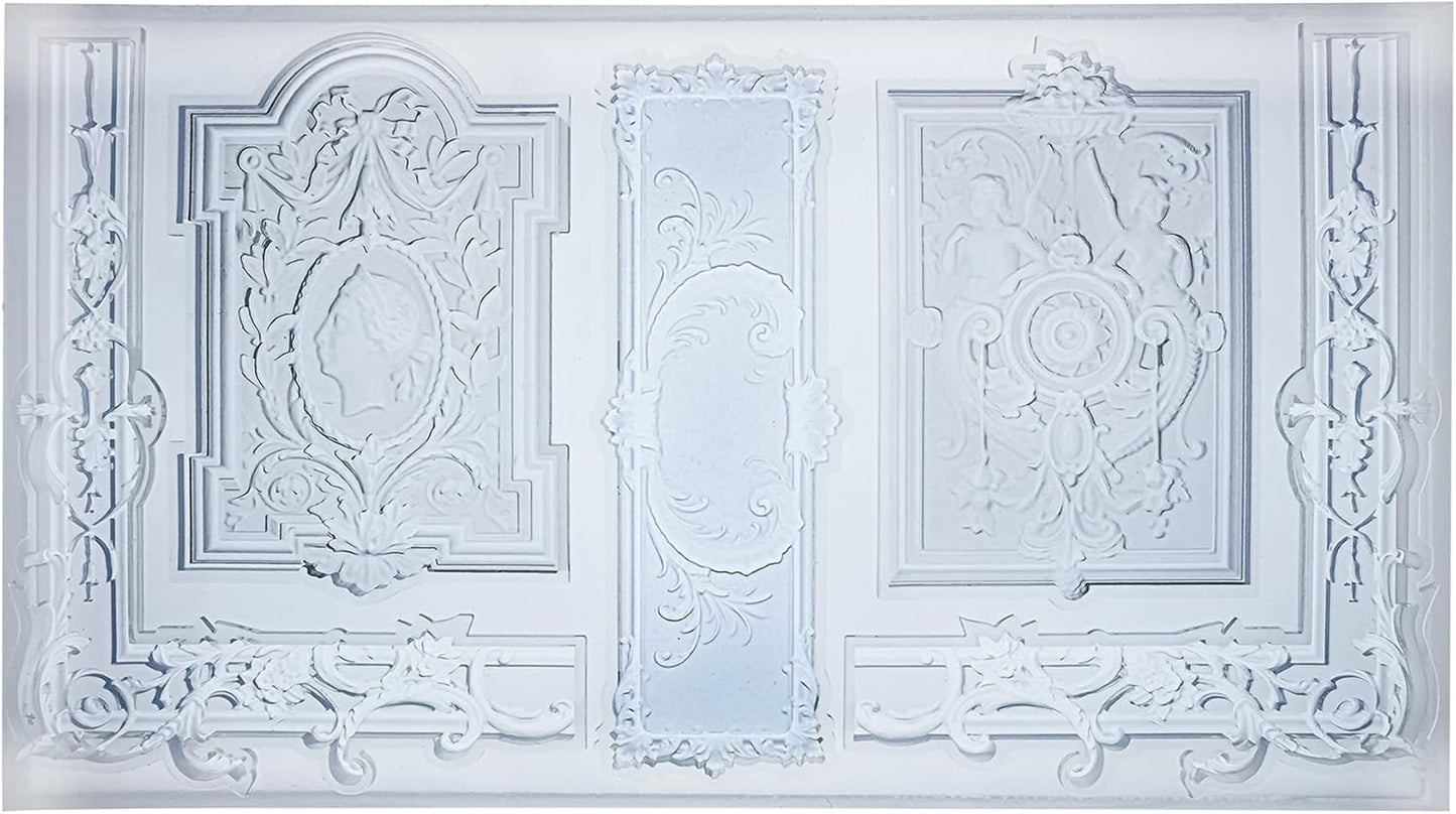 Art Mold for Polyclay Air Dry Clay Plaster, Frame and Plaque