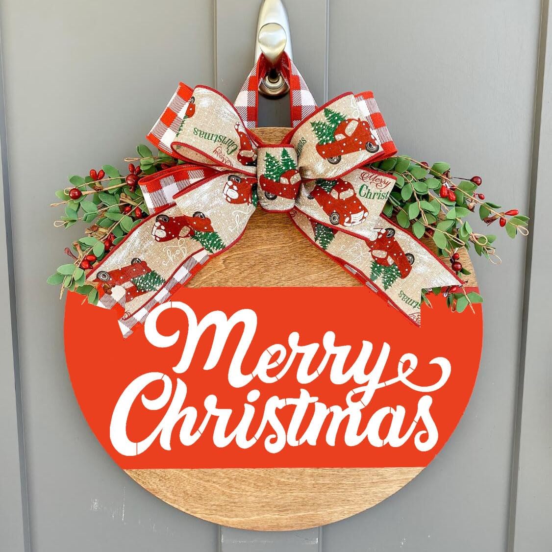 Christmas Stencils for Painting on Wood 12" Christmas Doormat Stencils Holiday Stencil Merry Christmas Believe Drawing Templates for Door Mats Porch Wreath Decor