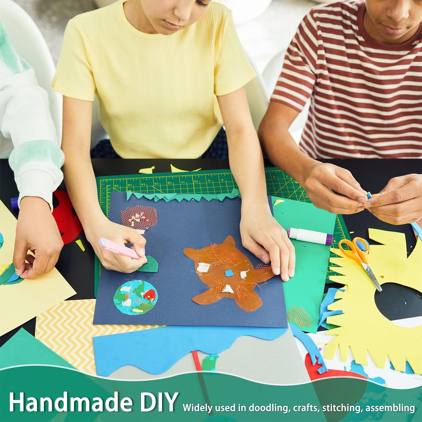 WORKLION 12" x 18" Art Self Healing PVC Cutting Mat, Double Sided, Gridded Rotary Cutting Board for Craft, Fabric, Quilting, Sewing, Scrapbooking Project……