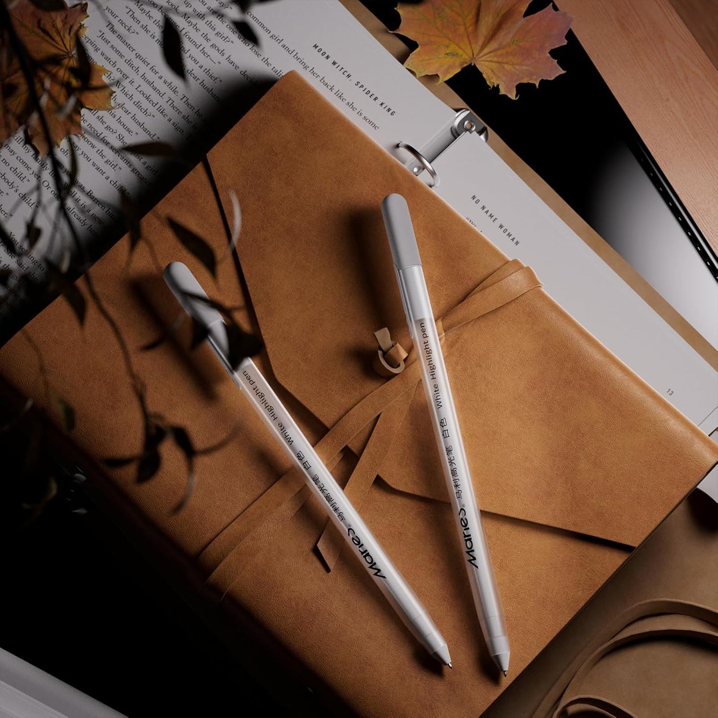 RVOGJP White Gel Pen Set, 3 Pack, 1mm Gel Ink Pens Opaque White Archival Ink Pens for Black Paper Drawing, Sketching, Illustration, Card Making, Bullet Journaling