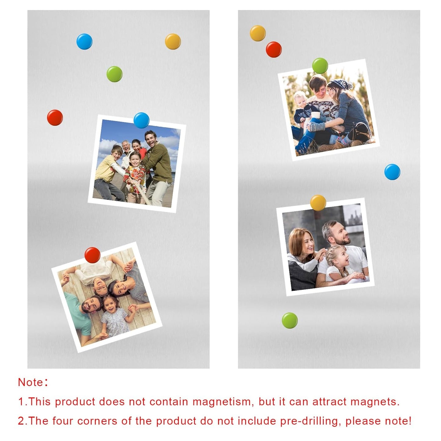 2Pcs 430 Stainless Steel Sheet Metal 6" x 12" x 1/32" Inch Metal Plates for Magnetic Mount Board Wall 20GA(0.80MM) 430 Stainless Steel Shim Stock Plates Metal Sheets for Crafting, Kitchen, Office