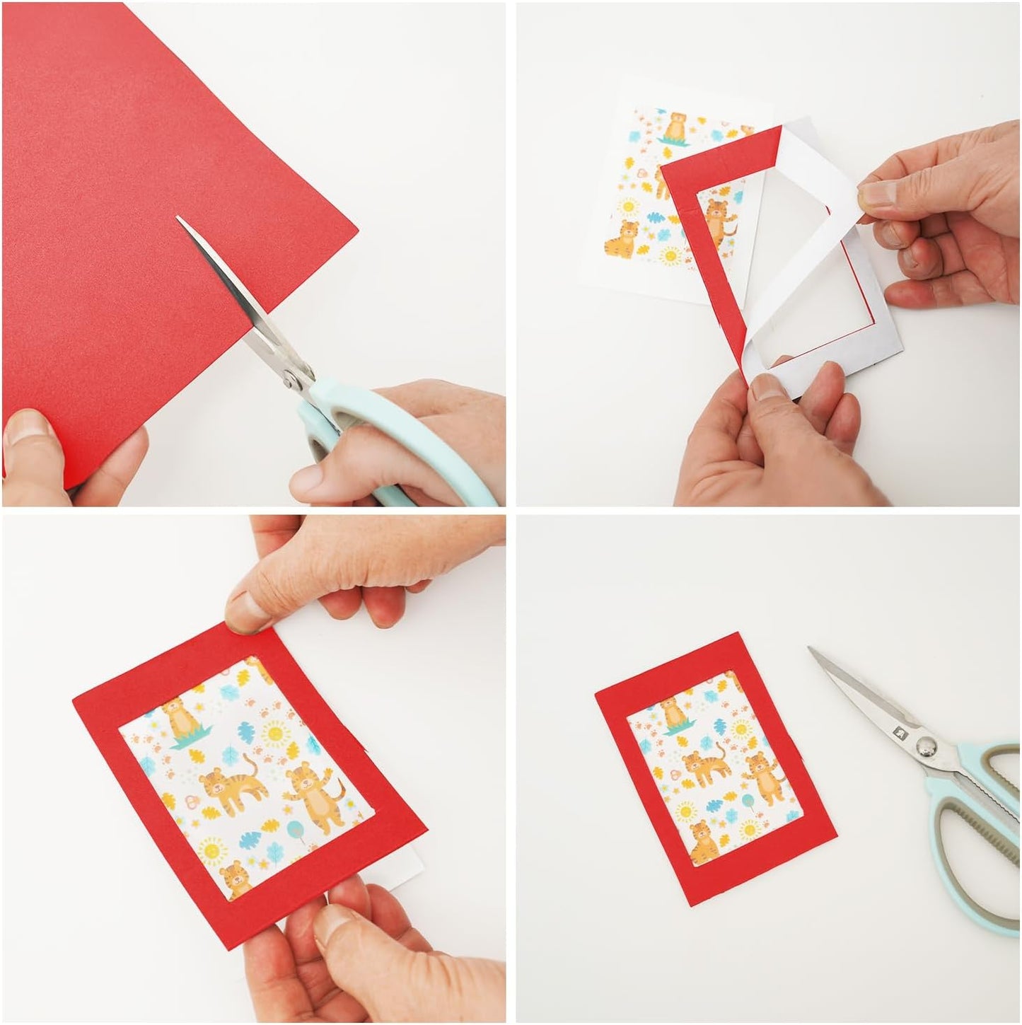 MEARCOOH Self Adhesive Foam Sheets, Red 9x12 Inch 2mm Sticky Eva Foam Paper for Crafts Cardmaking Photo Frames Classroom Scrapbooking Christmas Crafts (Red 10 Sheets)