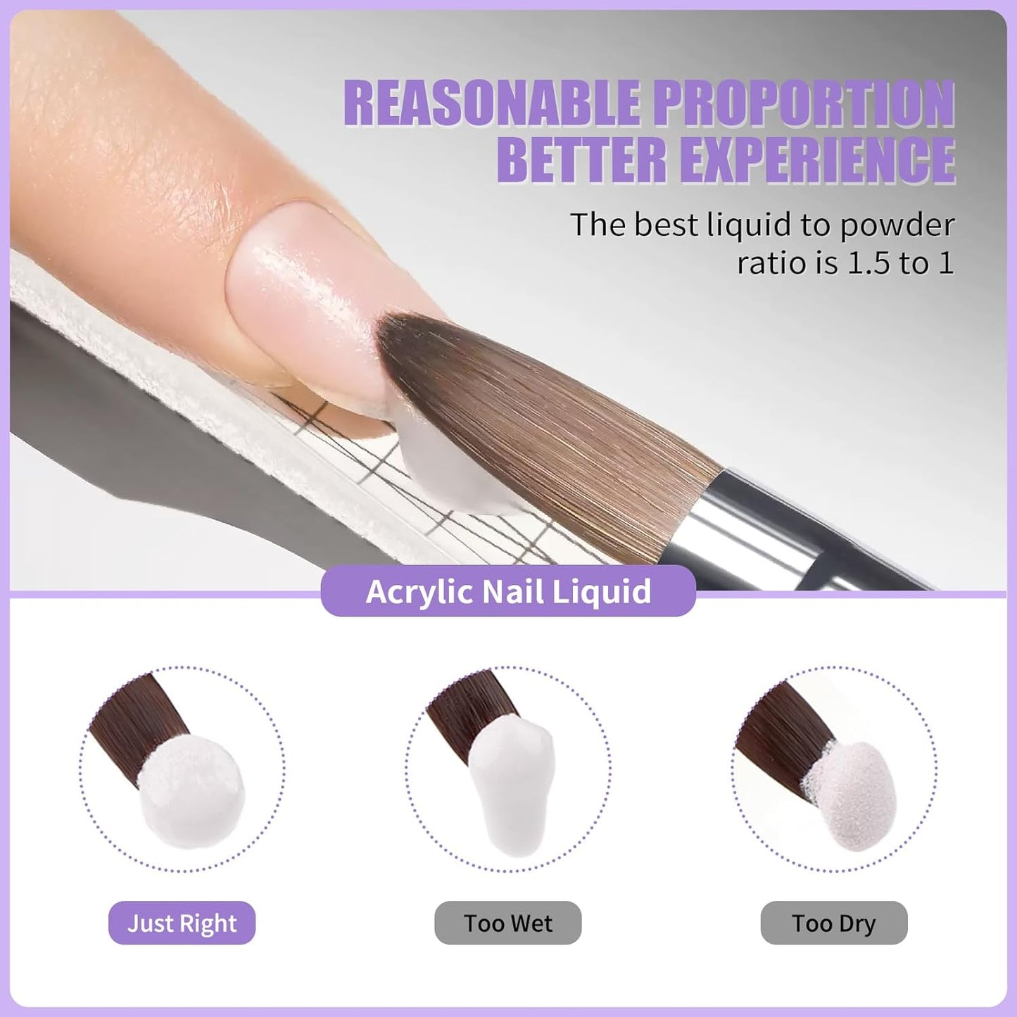 2 Pack 8FL.OZ Acrylic Liquid Monomer, Professional EMA Acrylic Nail Liquid, Non-Yellowing Acrylic Liquid for Acrylic Nail Extension & Carving, DIY Home Nail Salon Use