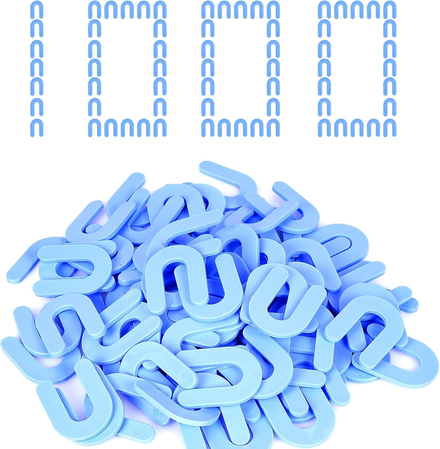 Horseshoe Shim Tile Spacers 1/16 Inch Tile Spacers U Shape Plastic Shims for Tile Leveler Spacers (1/16 Blue 1000 pieces)