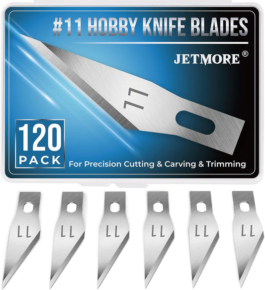 120 Pack Exacto Knife Blades 11, Craft Knife Blades Replacement, Exacto Blade 11, Hobby Knife Blade Refills for Art, Craft, Scrapbooking, Cutting, Carving