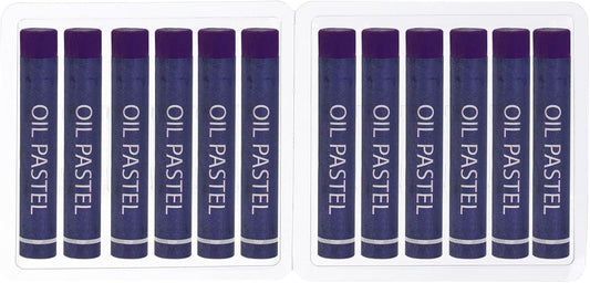 PATIKIL Purple Oil Pastels, 12Pcs Soft Oil Crayons Creamy Pastels Stick Art Supplies for Art Painting Drawing Blending Graffiti for Artists Beginners