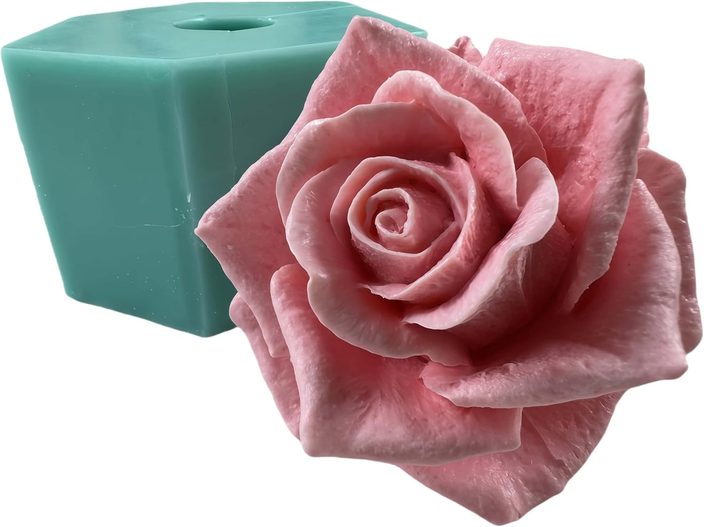 Bloom Rose Flower 3D Silicone Mold for Resin Flower Soap Candle Making DIY Molds Wedding Cake Mold Epoxy Decorating Craft Mould Baking Tools