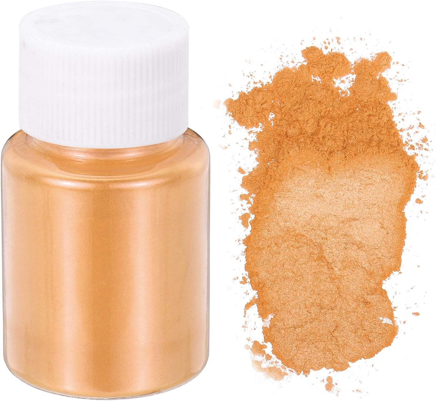 uxcell 10g/0.35oz Cosmetic Grade Mica Powder, 600 Mesh Mica Powder Natural Resin Epoxy Pigment Powders for Casting Resin, Candle Dye, DIY Nail Polish and Lip Gloss, Orange