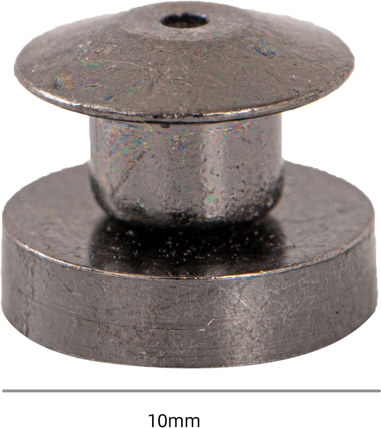 16 Pcs Magnetic Pin Backs - 10mm Locking Converters for Enamel Pins, Secure Lapel Pin Backing Replacement with Metal Clasps