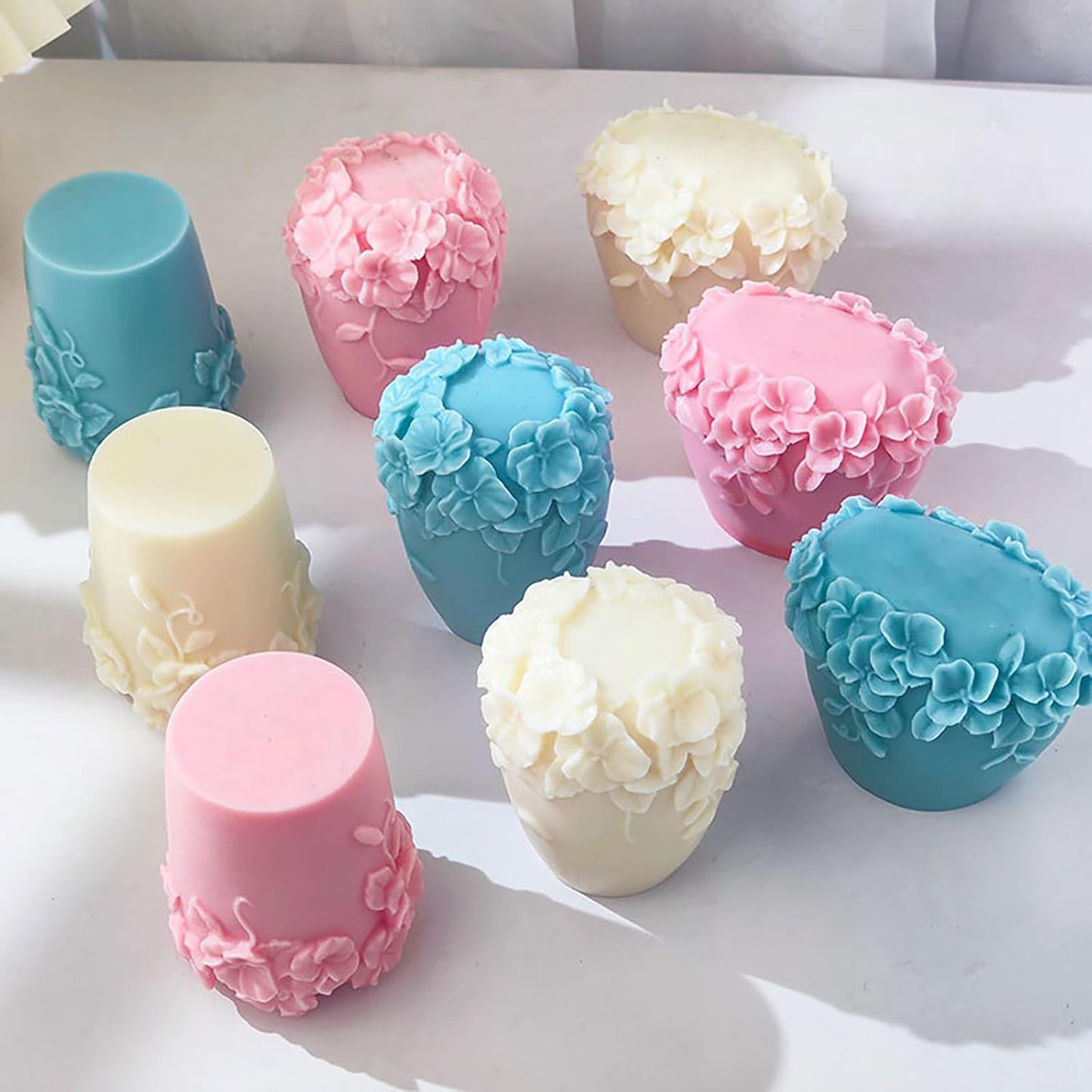 Bottle Cylinder Resin Mold - Resin Casting Silicone Molds for Home Decor & Candle Making Wave Spiral Mold