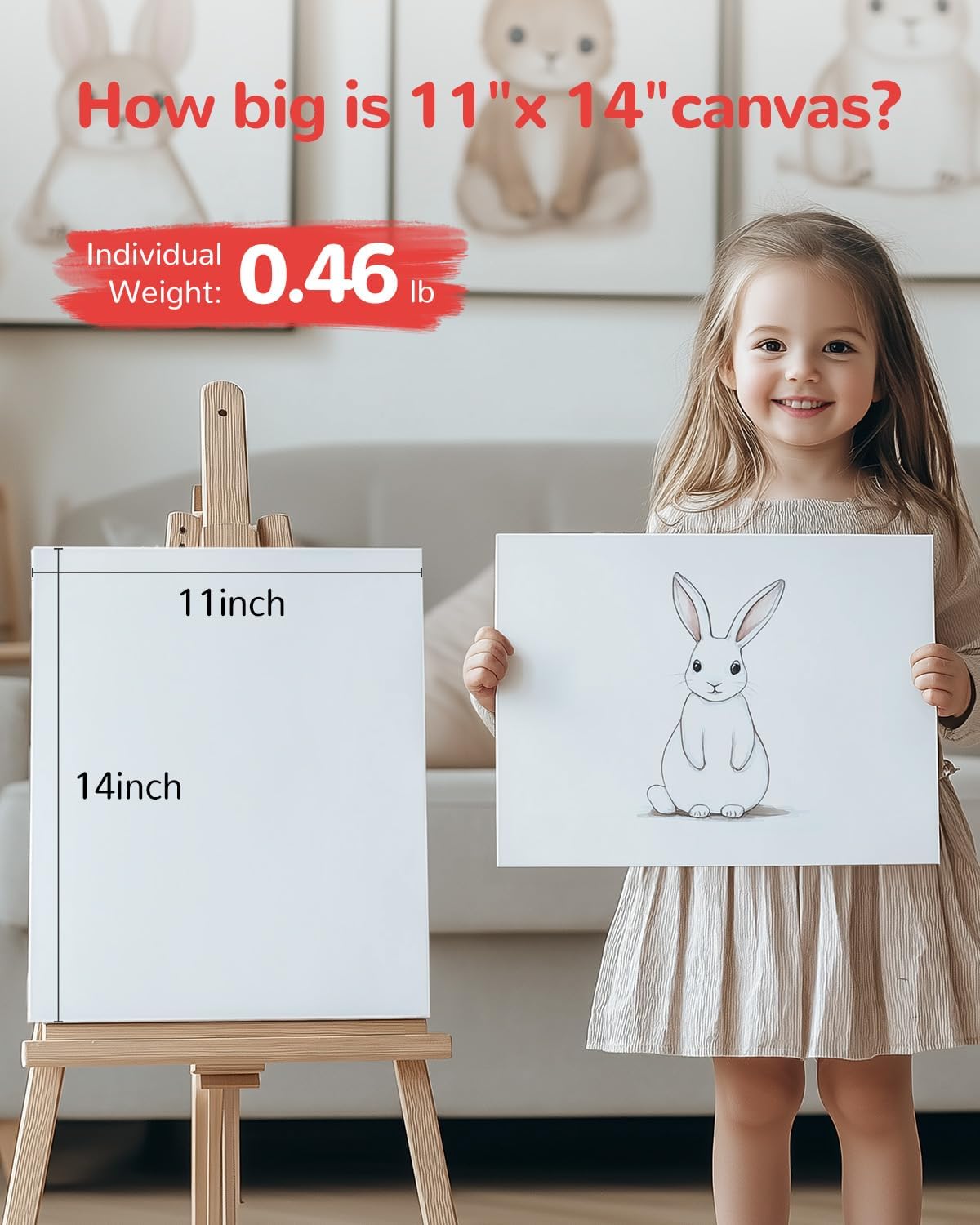 Canvas Boards for Painting 24 Pack, 11x14 Inch Canvas Panels, 100% Cotton White Blank Art Supplies for Acrylics Oil Watercolor Tempera Paints