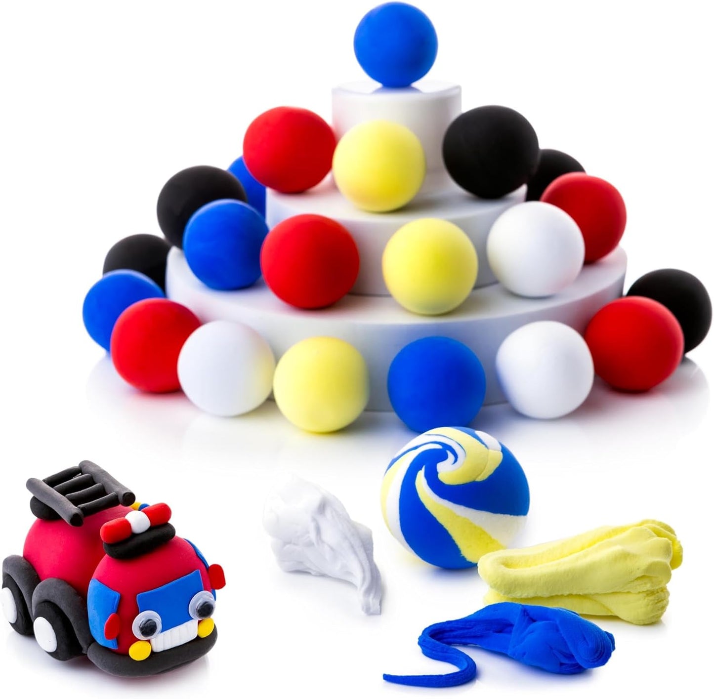 Artsity Red Air Dry Foam Clay 8oz - Super Soft Modeling Clay for Kids Age 3-12, Ultra Light, Safe & Non-Toxic Molding Clay for Sculpting, Perfect for Arts & Crafts, Gift for Boys and Girls