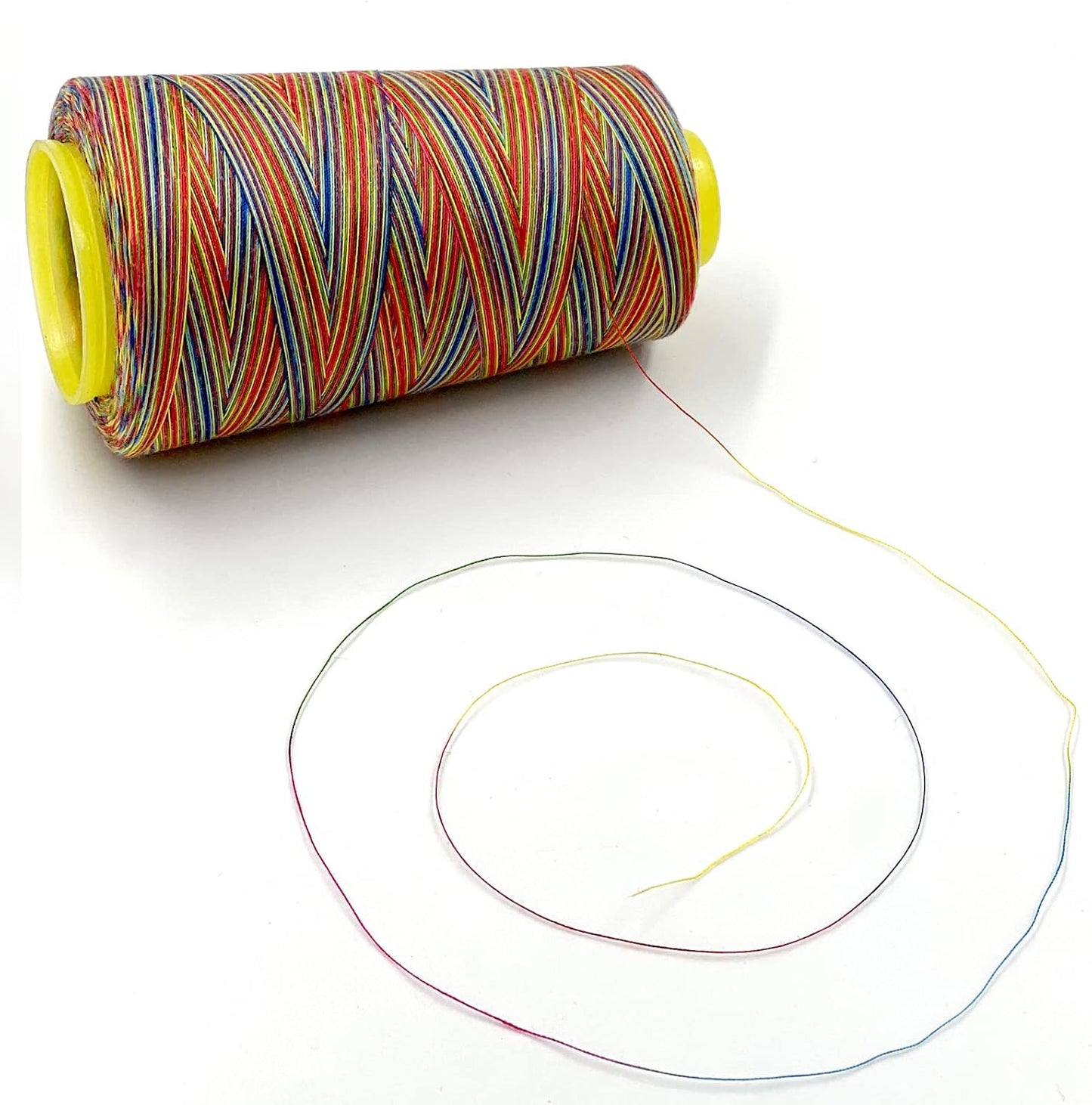 Tortoise 4 Cones of 3000 Yards Each Spool Thread for All Purpose, Serger, Overlock, Quilting, Sewing Machine - 100% Polyester - 40S/2 Rainbow