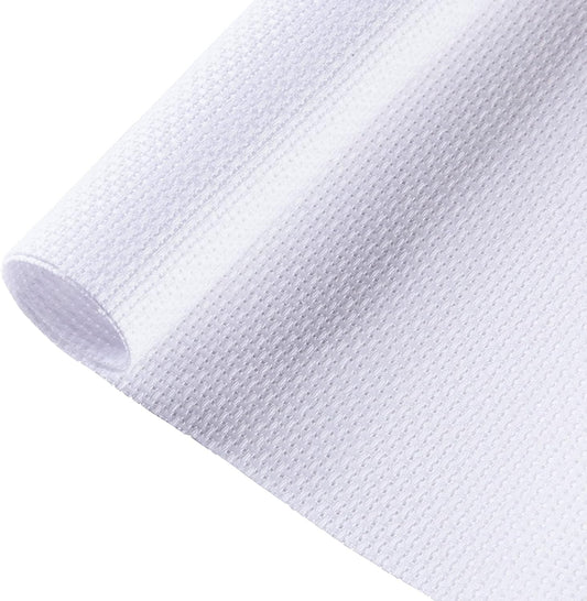 Aida Cloth Big Size 14 Count, White Cross Stitch Fabric, 39 inch by 60 inch