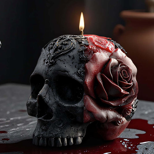 Halloween Skull Hand Ghost Cylinder Molds Silicone Wave Spiral Candle Mold - Silicone Resin Casting Molds for Candle & Resin & Soap Craft Supplies