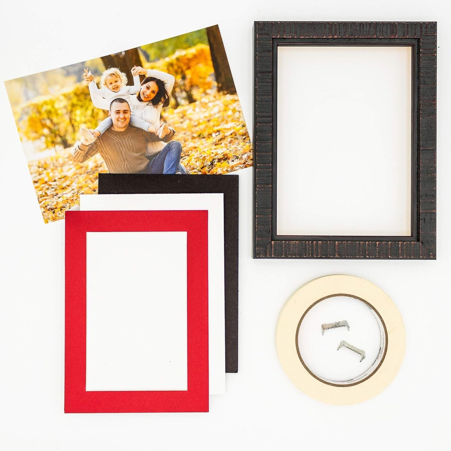8x10 Mat Bevel Cut for 5x8 Photos - Acid Free Cardinal Red Precut Matboard - For Pictures, Photos, Framing - 4-ply Thickness