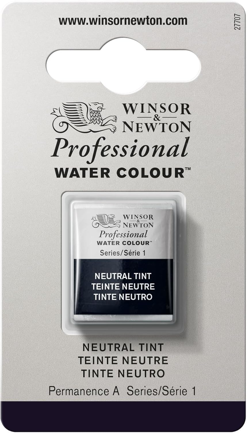 Winsor & Newton Professional Watercolor, Half Pan, Neutral Tint