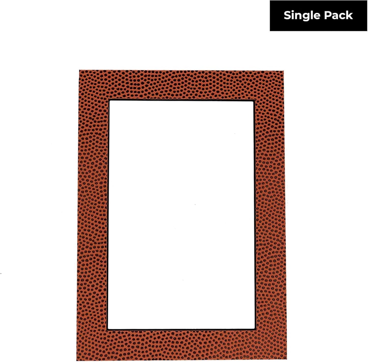 Poster Palooza 8x10 Mat Bevel Cut for 6x8 Photos - Acid Free Football Texture Precut Matboard - For Pictures, Photos, Framing - 4-ply Thickness