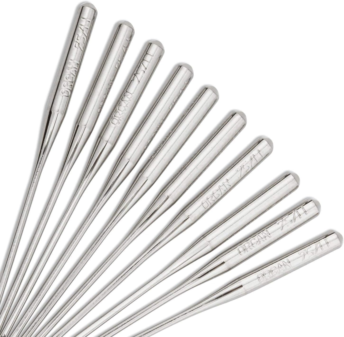 50 PCS Embroidery Sewing Machine Needles for Brother Size 75/11 130/705H HAx1 Sewing Needles for Brother Sewing Machine (5 Pack of 10 Needles)