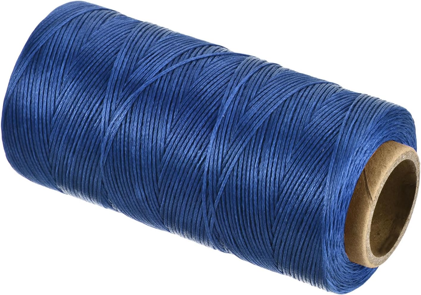 MECCANIXITY Waxed Thread,197 Yard 1mm 210D Flat Wax Thread Polyester Waxed String for Leather Sewing Hand Weaving Book Binding Home Decoration,Gem Blue