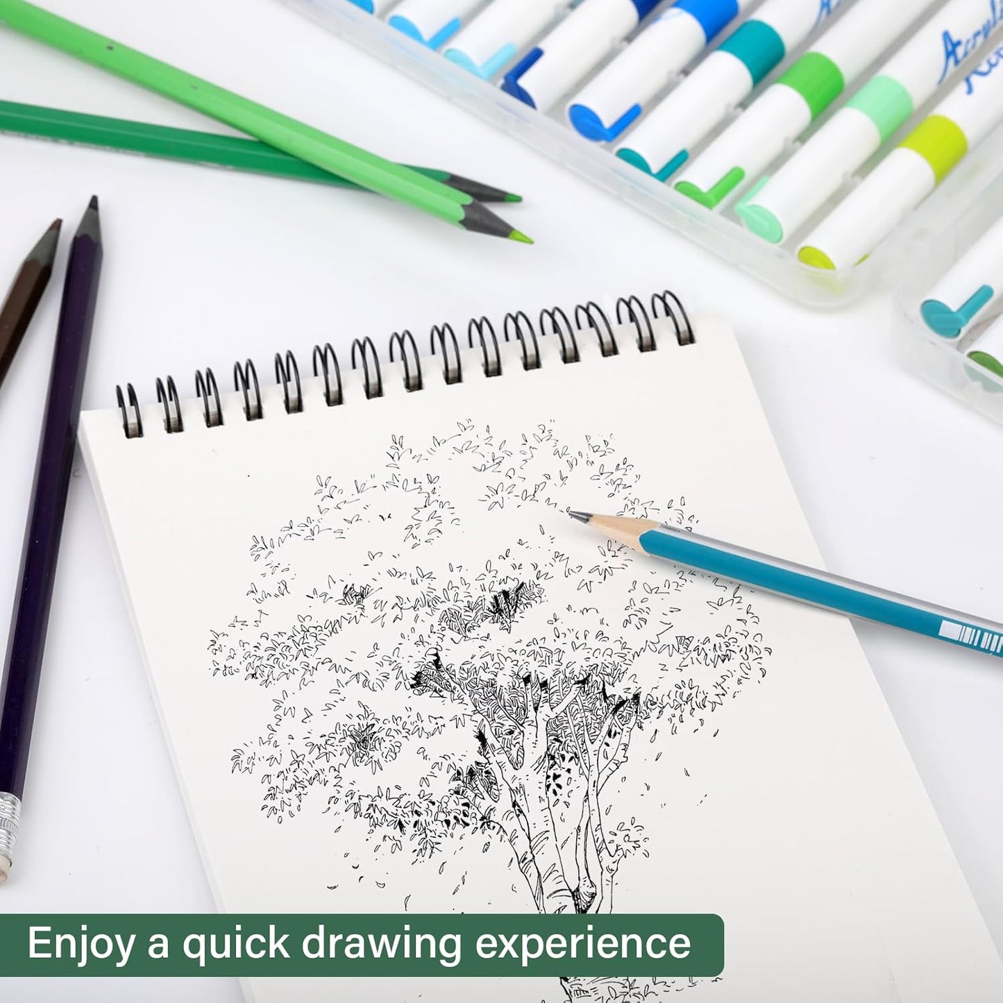 DINGIXOC 20 Pack Small Sketchbooks, 5.5" x 8.5" Mini Sketch Pad, Top Spiral Bound, 68lb/100gsm, Art Sketch Pads for Drawing & Painting(30 Sheets Each)