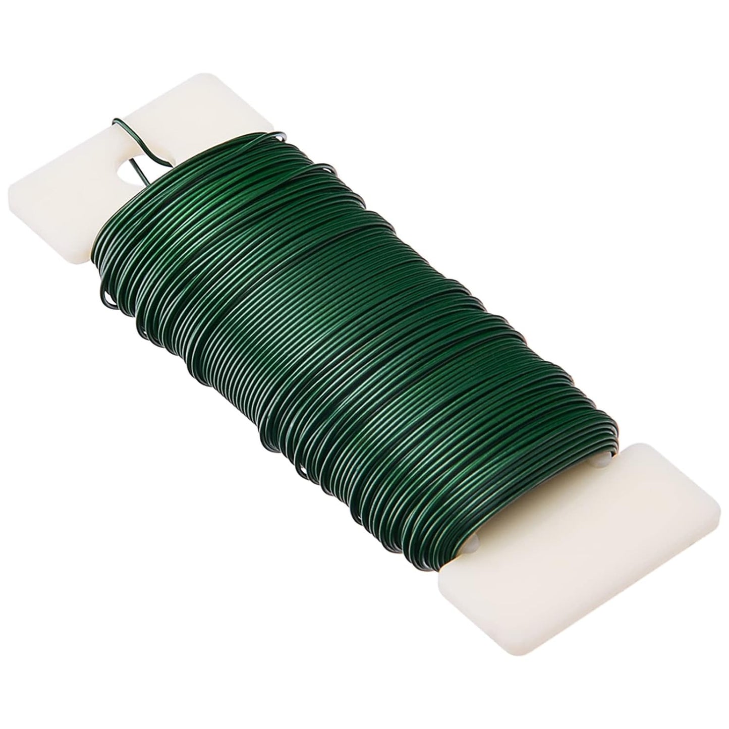 Hapeper 22 Gauge Floral Flexible Paddle Wire for Christmas Wreath Tree, Flower Arrangements, 3 Pack 114 Yards (Green)