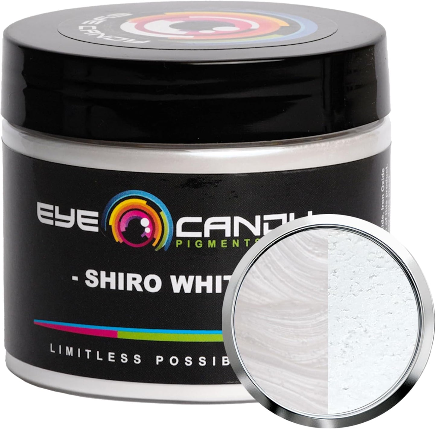 Eye Candy Pigments Premium White Mica Powder - Shiro White (50gr) - for Epoxy, Resin, Soap, Paint, Woodworking, Acrylic Pouring, Bath Bombs, Fishing Lures - DIY Arts and Crafts Additive